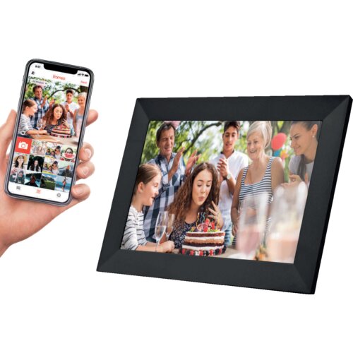IRRADIO Digitalni foto okvir 10&amp;quot;, IPS zaslon na dotik, WiFi - DPF-IR10W Slike