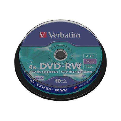 Verbatim DVD-RW Matt Silver 4x 4,7 GB 10 kom Cene