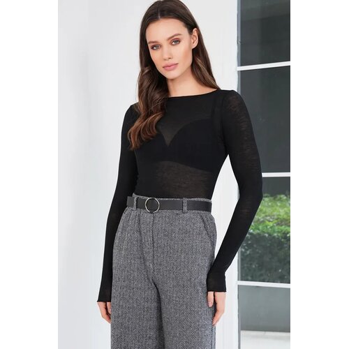 Trend Alacati Stili Ženska bluza Alc-X14794, Crna Cene