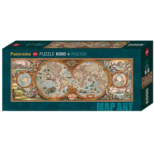 Heye puzzle Hemisphere Map 6000 delova 29615 Cene
