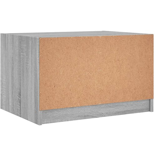  Stolić za kavu sa staklenim vratima boja hrasta 68x50x42 cm Slike
