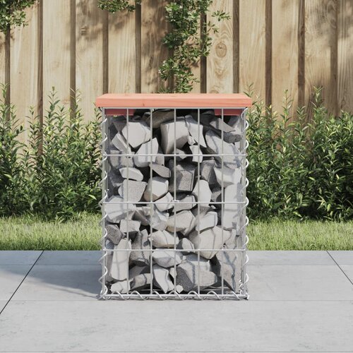 VidaXL Vrtna klop gabion 33x31x42 cm trden les douglas Slike