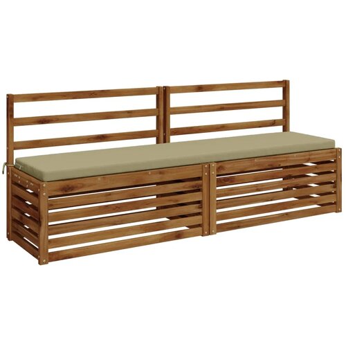  Jastučić za klupu SOEST 100% poliester Svijetlo zelena - Svijetlo zelena 200 x 40 x 5 cm Melange Cijene