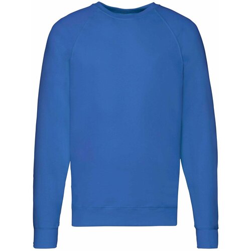 Fruit Of The Loom Blue Men's Sweatshirt Lightweight Raglan Sweat Slike