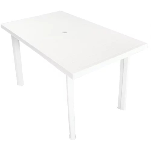 vidaXL Vrtni stol od plastike bijeli 126 x 76 x 72 cm