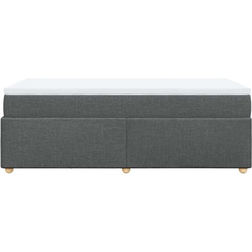 vidaXL Box spring postelja z vzmetnico temno siva 90x190 cm blago Cene