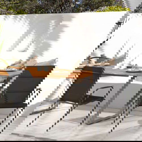  Vrtne stolice 2 kom od čelika i tekstilena crne Cijene
