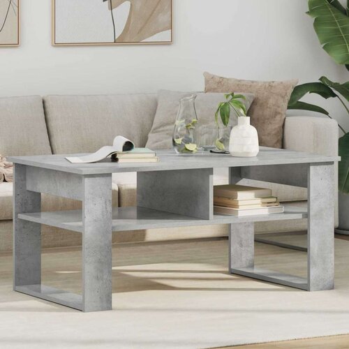  Klubska miza Betonsko siva 96 x 54 x 44 cm Konstruiran les, (5000121465) Cene