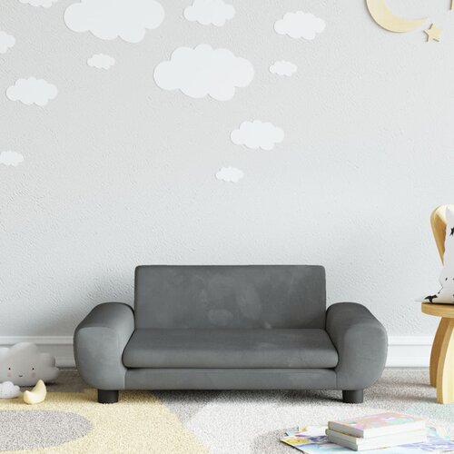 VidaXL Otro&amp;scaron;ki kavč temno siv 70x45x33 cm žamet Slike
