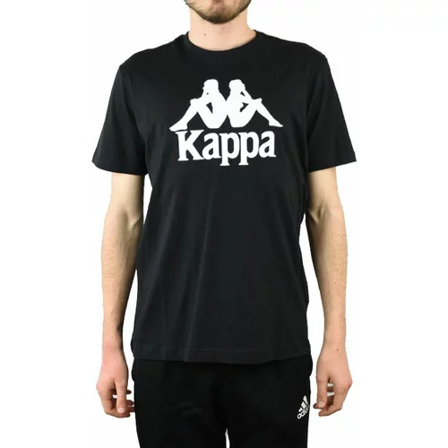 Kappa Funkcionalna majica 'Caspar' črna / bela