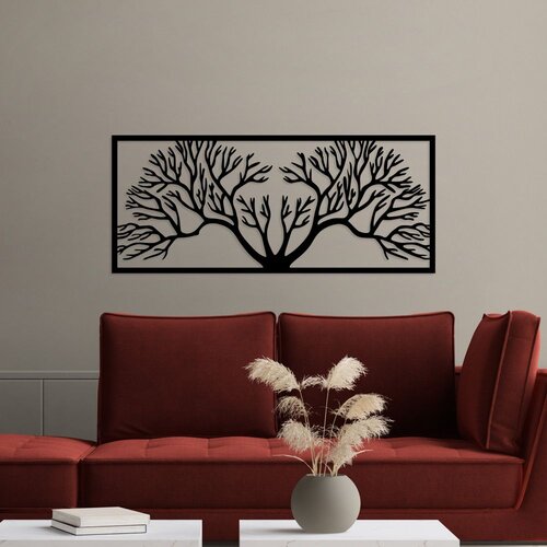 Wallity Zidna dekoracija Horn Tree, 38 x 90 cm, Crna Cene