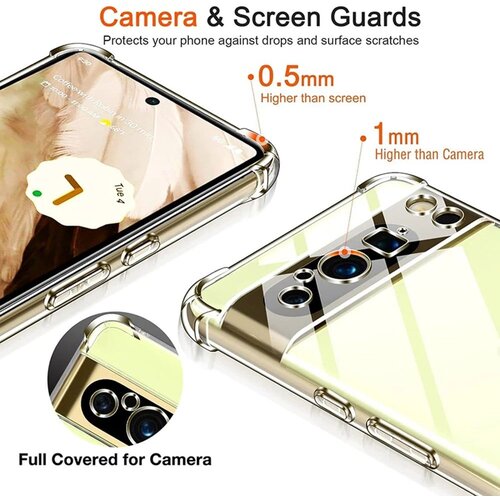 Techsuit Shockproof Clear Silicone prozirna maskica otporna na udarce za Google Pixel 9 Pro Slike