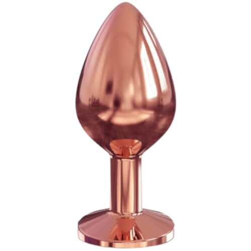 Dorcel Diamond Plug M - aluminijasti analni dildo - srednji (roza zlato) Cene