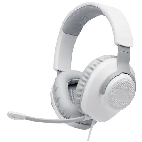 JBL Slu&amp;scaron;alice sa mikrofonom Quantum 100 bela Slike