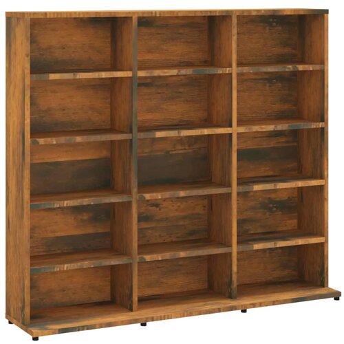 Maison Chic Omarca za CD - CD stojalo - CD regal-je dimljeni hrast 102x23x89,5 cm inženirski les, (21673974) Cene