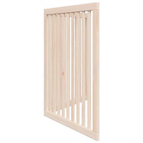  Vrata za pse s 2 panela sklopiva 160 cm od drva topole Slike