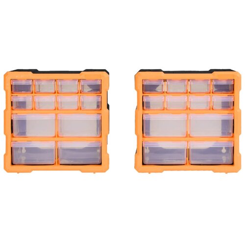  Organizatori s 12 ladica 2 kom 26,5 x 16 x 26 cm Slike
