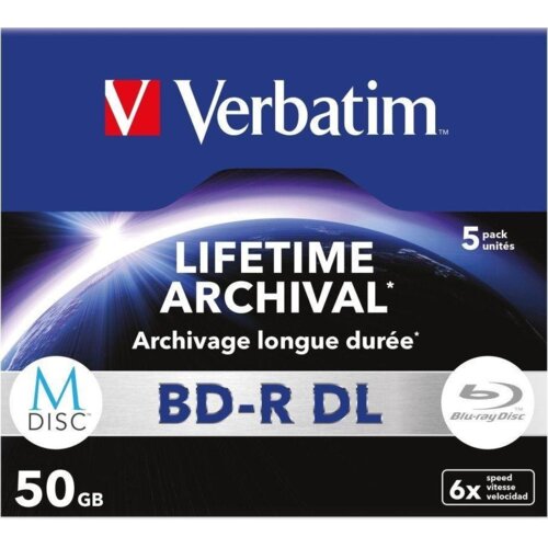 Verbatim MDISC BD-R DL 50 GB 5 kosov Slike