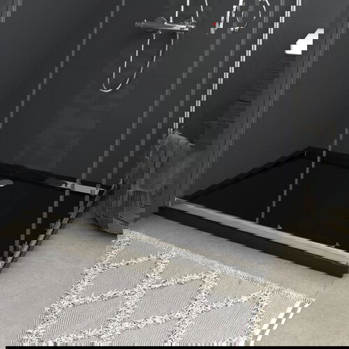 VidaXL Pravokutna ABS tu&amp;scaron;-kada crna 80 x 120 cm Slike