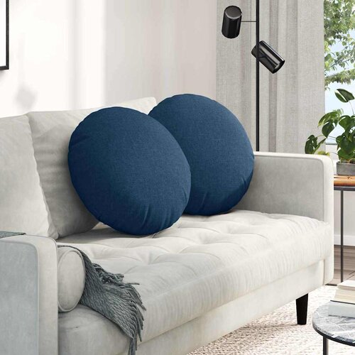  Jastučići za sjedenje 2 pcs Plava &Oslash;50 x 19 cm tkanina Cijene