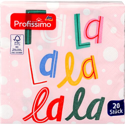 Profissimo Troslojne salvete - motiv: Falalalalala, 25x25cm 20 kom Cene