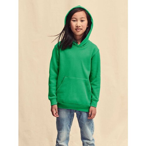 Fruit Of The Loom Green children's sweatshirt Classic kangaroo Cene