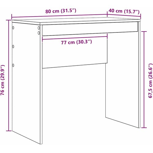  Stol Siva Sonoma 80 x 40 x 76 cm Slike