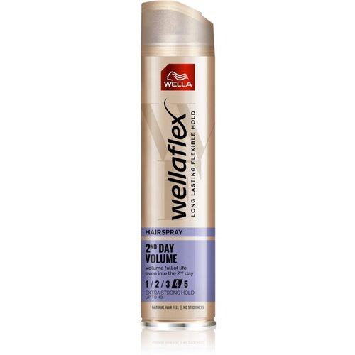 Wella flex 2nd Day Volume lak za lase z ekstra močnim utrjevanjem za volumen 250 ml Cene