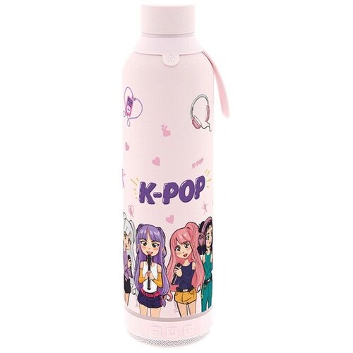 KPop Demon Hunters Termo boca s zvučnikom Pink K-Pop 600 ml Slike