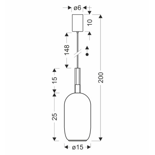  visilica na sajli bueno 1xGX53/9W/230V prečnik 15 cm zadimljeno braon Slike