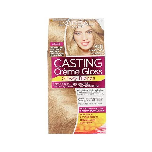 L´Oréal Paris casting Creme Gloss Glossy Blonds boja za kosu 48 ml nijansa 801 Silky Blonde