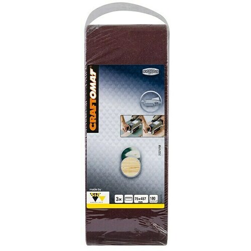 CRAFTOMAT Brusni remen BFWP (D x &amp;Scaron;: 457 x 75 mm, Granulacija: 180, 3 Kom.) Slike