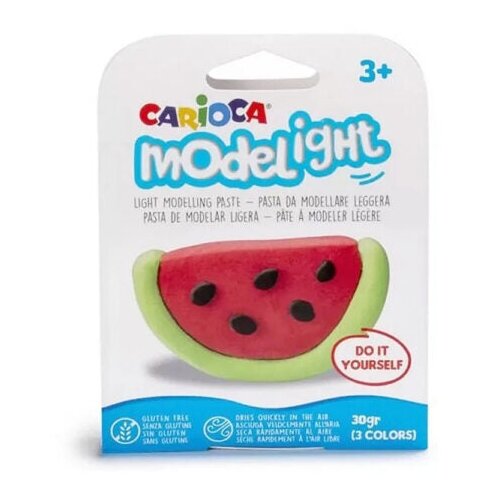 Carioca Modelight voće &amp;ndash; lagani plastelin za djecu 30g Lubenica Slike