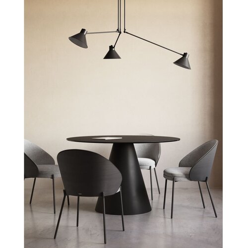 Kave Home črna stropna svetilka 80x80 cm dione &amp;ndash; Slike