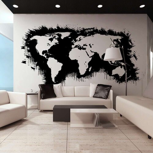  Tapeta XXL - White continents black oceans... 550x270 Slike