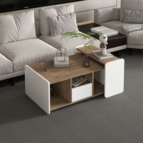 Hanah home klub sto Viya 20456, 94,3 cm, beli / Rahle Cene