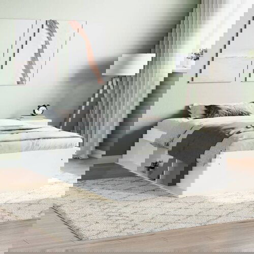 VidaXL Okvir za krevet bijeli 100x200 cm Slike