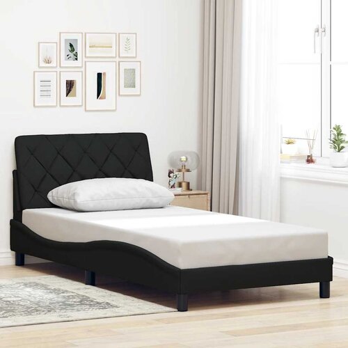 Okvir za krevet bez madraca crni 100x200 cm od tkanine Cijene