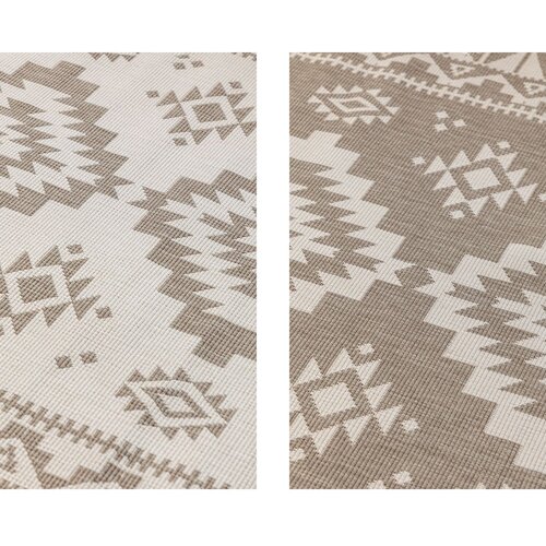 Elle Decoration Smeđi/krem vanjski tepih 160x230 cm Gemini &amp;ndash; Slike
