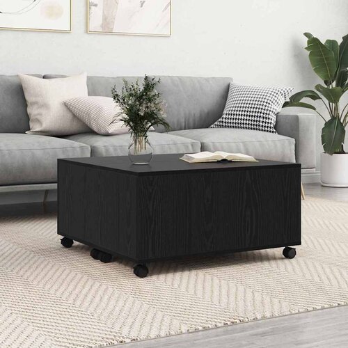  Kava Stol Crni hrast 75 x 75 x 38 cm Konstruirano drvo Cijene