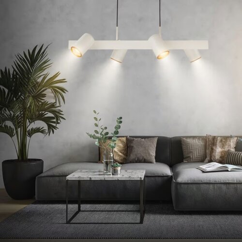 BRILONER 4058044 - Luster na sajli ERA 4x GU10/10W/230V krem Slike