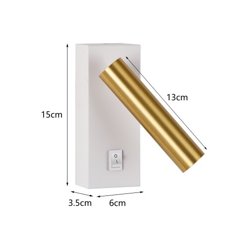  Brilagi - LED zidno spot svetlo MAYA LED/3W/230V 4000K bela/zlatna Slike