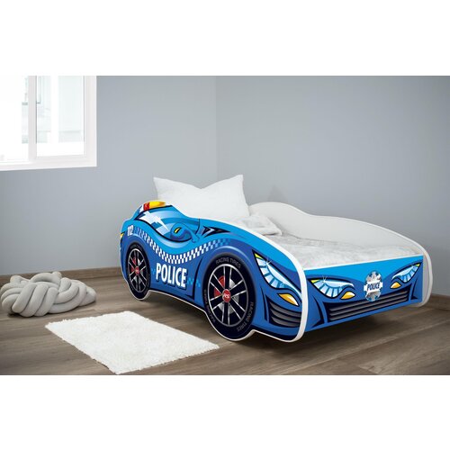  Dečiji Krevet za Dečake 160X80Cm (Trkački Auto) Police Slike