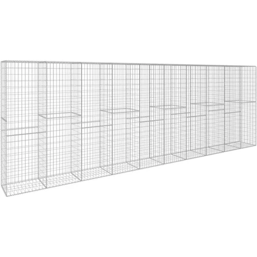  Gabionski zid s poklopcem od pocinčanog čelika 600x50x200 cm