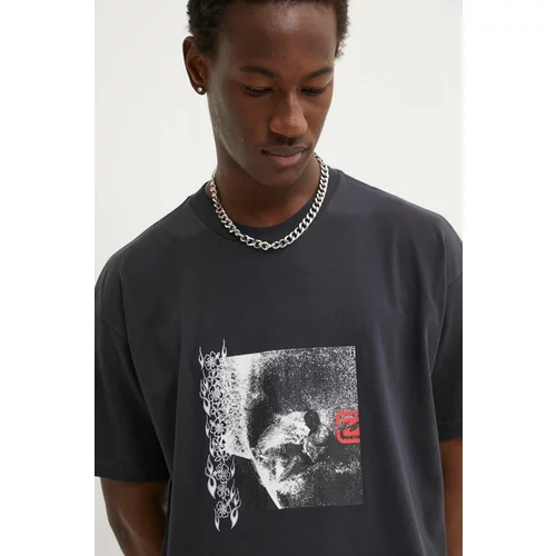 Billabong Pamučna majica za muškarce, boja: crna, s tiskom, ABYZT02311