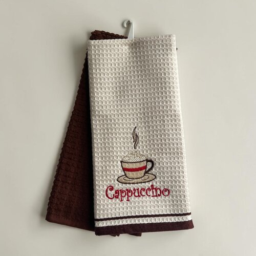 Viktorija Leskovac Set kuhinjskih krpa 40x60cm Wafle - Cappuccino Cene
