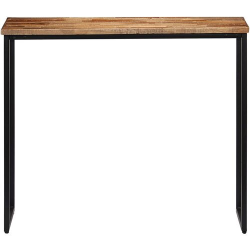 Maison Chic konzolna miza - miza ob steni iz trdne predelane tikovine 90x30x76 cm, (21786550) Cene