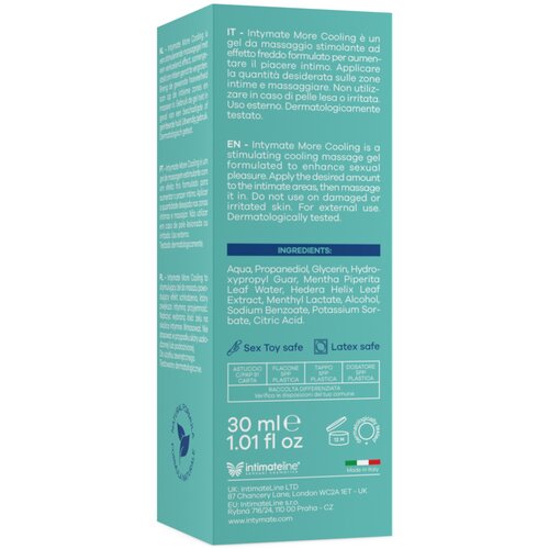 Penthouse Intimateline Intymate - masažni gel na vodni osnovi z večjim hladilnim učinkom zanjo 30 ml, (21268858) Slike