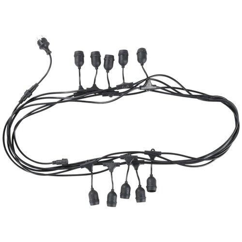 Avide Kabel sa 10 sijaličnih grla E27, dužina 10 met., Outdoor &amp;ndash; Outdoor E27 String 10m Slike