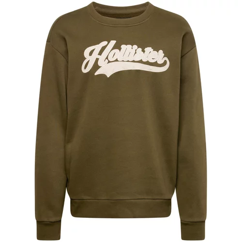Hollister Sweater majica boja pijeska / maslinasta